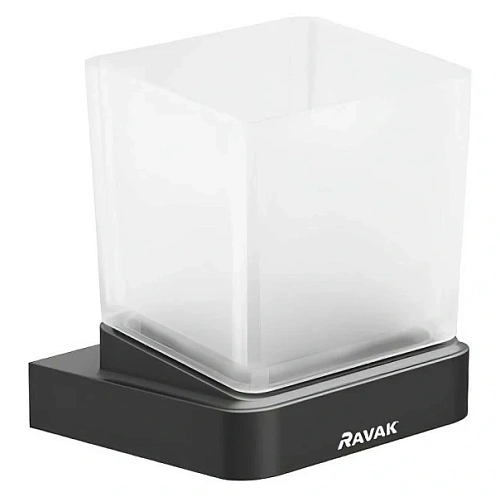 Стакан для ванной Ravak 10° черный матовый - фото 2