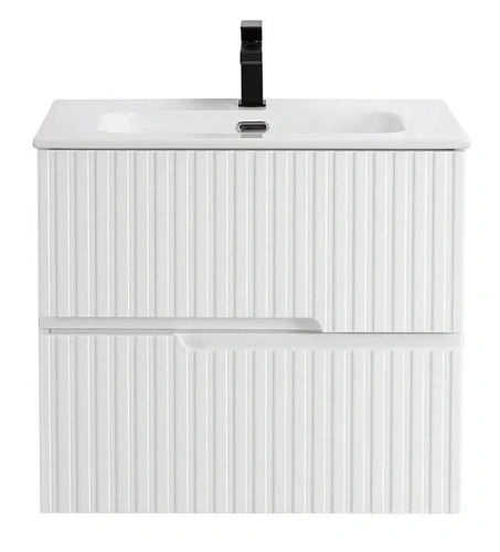 Тумба под раковину подвесная Cezares Duet 70 см Bianco Lucido - фото 1