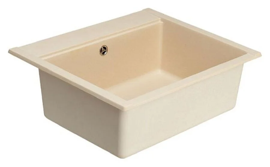 Мойка для кухни Акватон Делия 60 см шампань 1A715232LD290 (детальная фотография), из искусственного мрамора