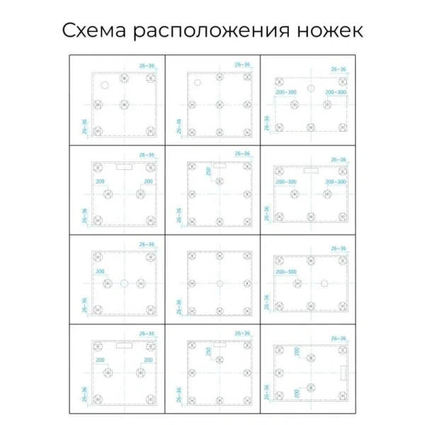 Душевой поддон RGW Stone Tray ST-G 80х80 см квадратный графит 16152088-02 (детальная фотография), квадратные