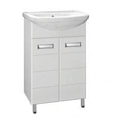 Тумба под раковину напольная Style Line Ирис 50 см белая