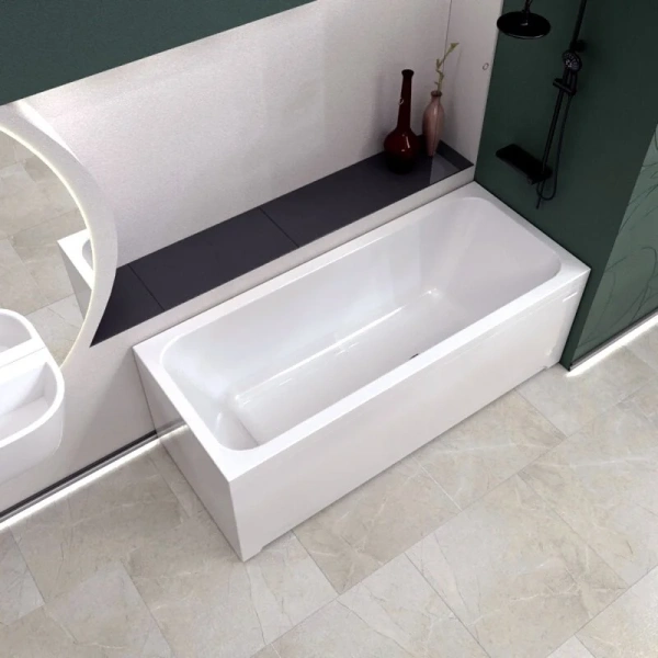 Акриловая ванна Радомир Патрисия 1-01-0-0-1-333, 185 x 85 см, с каркасом, белая (детальная фотография), без гидромассажа