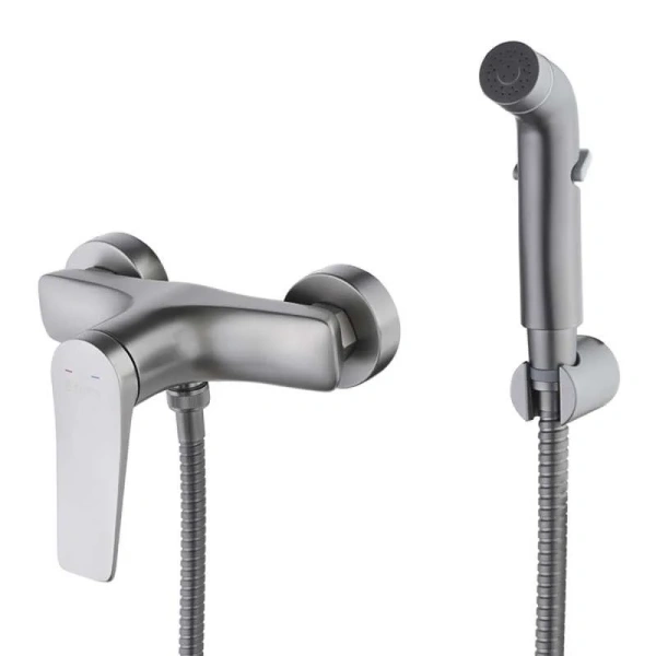 Гигиенический душ с смесителем  Lemark Bronx графит LM3718GM (детальная фотография)