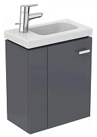 Тумба под раковину подвесная Ideal Standard Connect Space 45 см серая глянцевая, левая