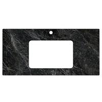 Столешница для встраиваемых снизу раковин Kerama Marazzi Plaza Classic 100 см  Риальто темный серый лаппатированный