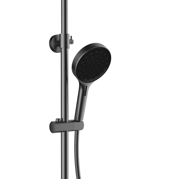 Душевая стойка Vincea Inspire вороненая сталь VSFS-3I12TGM (детальная фотография), с термостатом