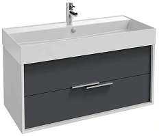 Тумба под раковину подвесная Jacob Delafon Vivienne 100 см с 2 ящиками