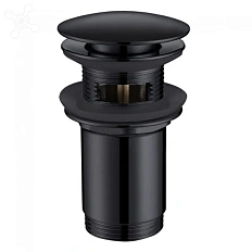 Донный клапан Abber Bequem черный матовый