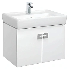 Тумба с раковиной подвесная Акватон Оптима 1A124101OP 70 см с двумя распашными дверцами
