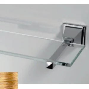 Полка со стеклом для ванной, цвет светлое золото, Devon&Devon Time TM310OT (детальная фотография)