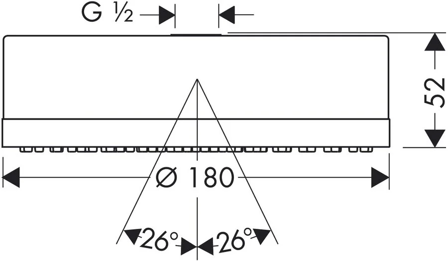 Верхний душ Axor Citterio 28489000 (детальная фотография), верхние души