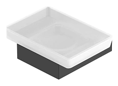 Мыльница Cezares Slider черная матовая