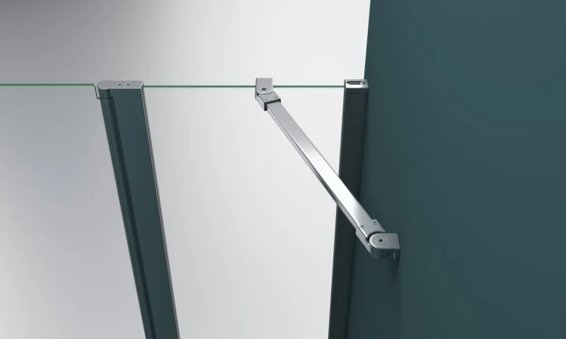 Душевой уголок BelBagno Etna 100х120 см с прозрачным стеклом ETNA-AH-12-120/100-C-Cr (детальная фотография), со средним поддоном