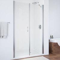 Душевая дверь профиль черный глянцевый стекло прозрачное Vegas-glass