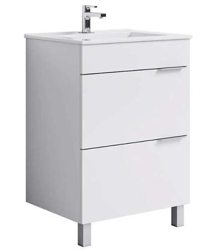 Тумба под раковину напольная Aqwella Бриг 60 см белая - фото 1