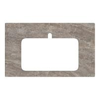 Столешница для встраиваемых сверху раковин Kerama Marazzi Plaza Classic 80 см Парнас пепельный лаппатированный