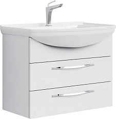 Тумба с раковиной подвесная Aqwella Аллегро Agr.01.07/2 75 см с двумя ящиками