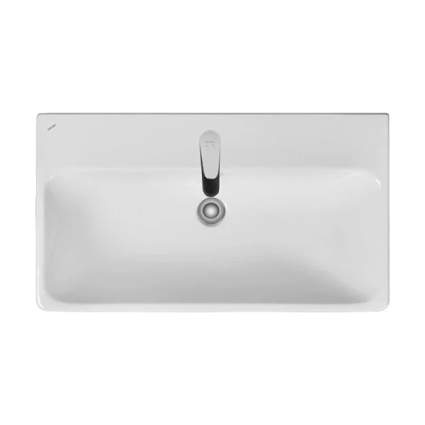 Тумба с раковиной подвесная Акватон Оливия 80 см бежевый/дуб велл 1A2831K0OLVG0 (детальная фотография), недорогo, комплект (набор)