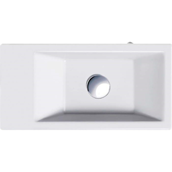 Раковина без перелива, без отверстия под смеситель,  GSI Kube 8984 8984 0 11 (детальная фотография), подвесные