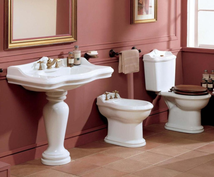 Унитаз Azzurra Jubilaeum JUB100/MB, JUB 400 (детальная фотография), классические, ретро, круглые