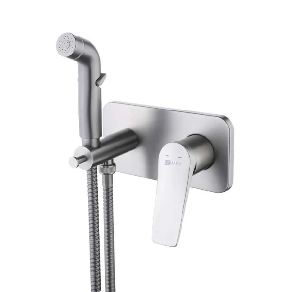 Гигиенический душ со смесителем Lemark Bronx графит LM3720GM (детальная фотография)