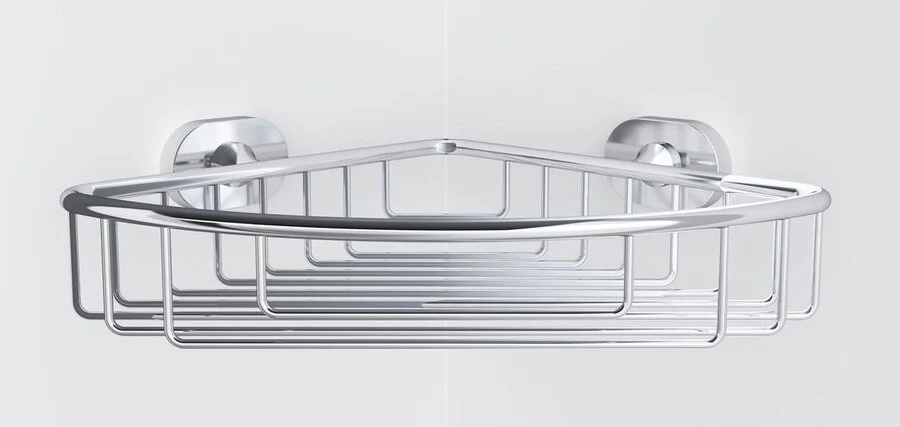 Полочка для ванной Am.Pm Sense угловая, хром A7434800 (детальная фотография), в наличии