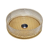 Раковина Vincea 40 см золото/прозрачная