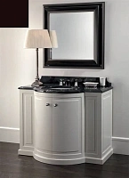 Тумба с мраморной столешницей, цвет полуглянцевый Rubin, мрамор Botticino Fiorito, Devon&Devon Clarence