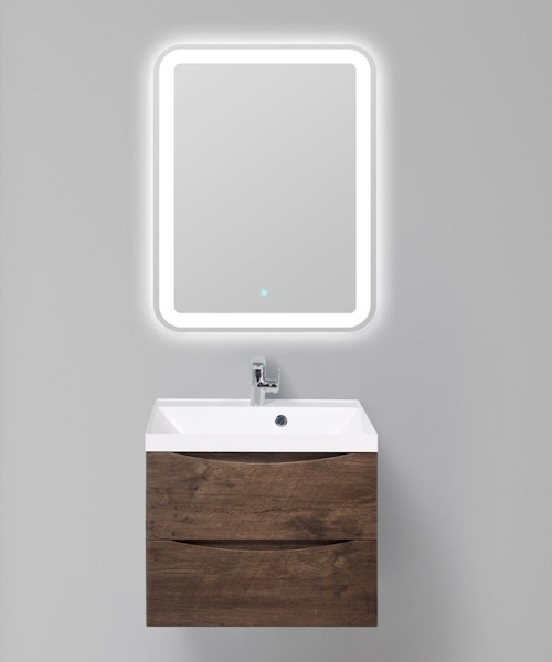 Тумба под раковину подвесная BelBagno Marino 60 см rovere moro MARINO-600-2C-SO-RW-P (детальная фотография), в наличии