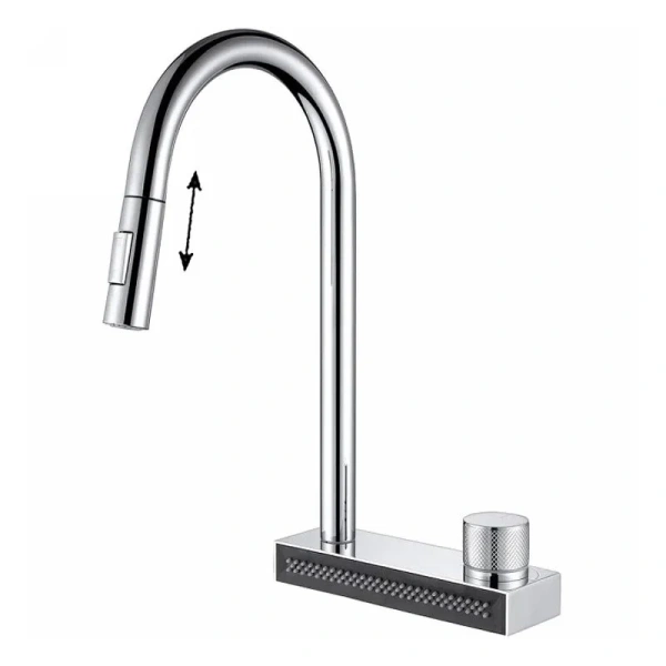 Смеситель для кухни Abber Wasser Kreis AF8114 с выдвижной лейкой (детальная фотография)