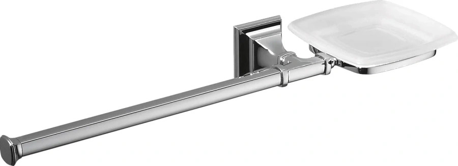 Мыльница с полотенцедержателем Colombo Portofino хром B3274.DX (детальная фотография)