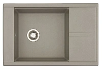 Мойка для кухни Акватон Делия 78 см серый шелк