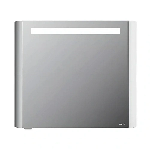 Зеркальный шкаф с подсветкой Am.Pm Sensation 80 см белый глянцевый - фото 7