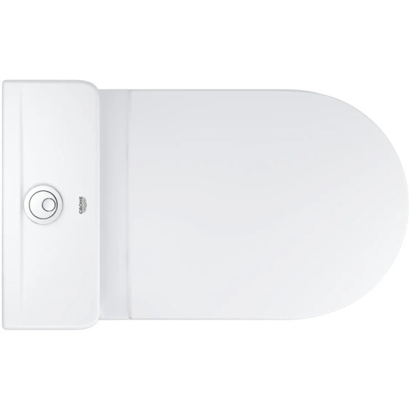 Унитаз напольный Grohe Bau Ceramic 39910000 безободковый (детальная фотография), с бачком