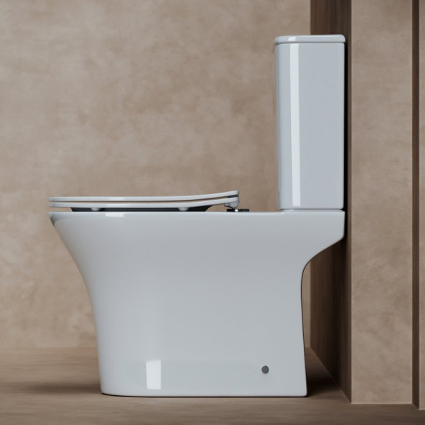 Унитаз компакт Ceramica Nova Fortuna CN9001-B санфарфор (детальная фотография), современные, hi-tech, круглые