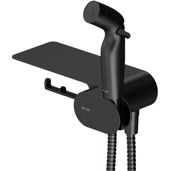 Унитаз подвесной Am.Pm Spirit 2.0 с гигиеническим душем CK70H1103B (детальная фотография), в наличии