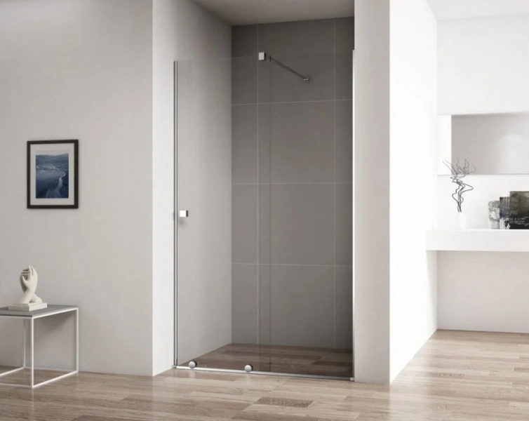 Душевая дверь в нишу Cezares Stream 110 см с прозрачным стеклом STREAM-BF-1-110-C-Cr (детальная фотография)