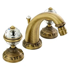 Смеситель для биде Migliore Cristalia с донным клапаном