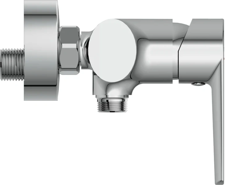 Смеситель для душа Cersanit Moduo хром 64099 (детальная фотография), из латуни, округлая форма