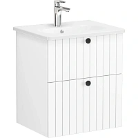 Тумба с раковиной подвесная VitrA Root Groove 60 см матовая белая