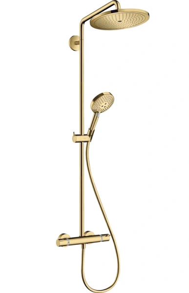 Душевая стойка Hansgrohe Croma Select S золото 26890990 (детальная фотография)