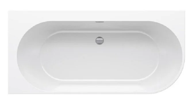 Ванна акриловая Ravak Freedom Corner L/P 170 x 80 см, пристенная, белая, слив-перелив черный, левая/правая XC00100042 (детальная фотография)