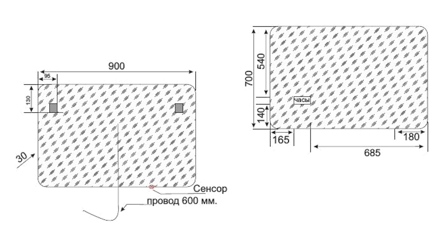 Схема (детальная фотография), полотно