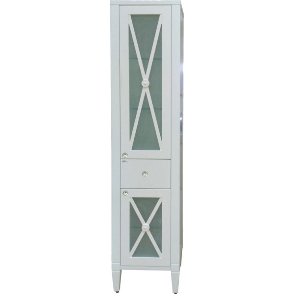 Шкаф-пенал напольный Misty Анна 40 см белый, правый П-Анн-05040-0121ЯП (детальная фотография)