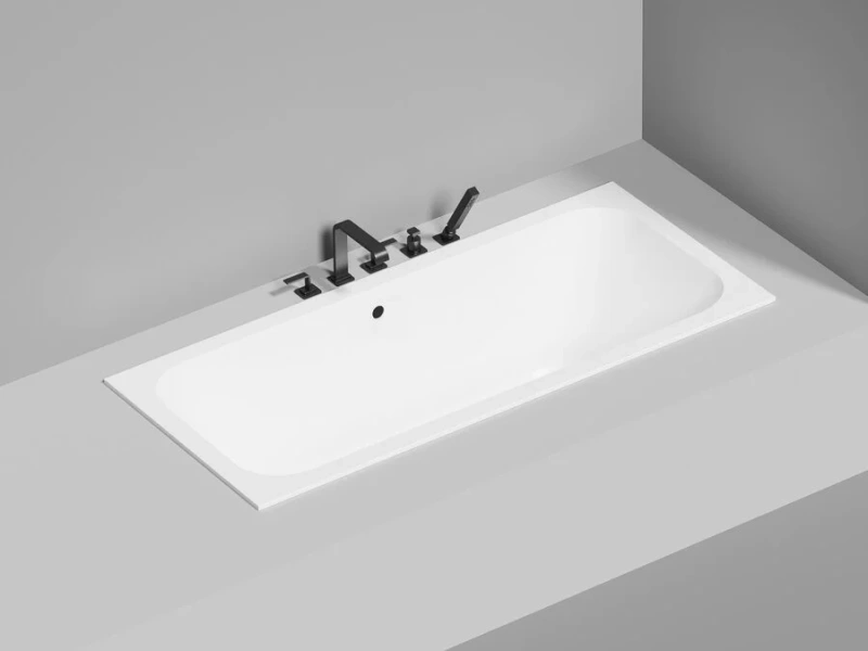 Ванна из искусственного камня Salini Orlanda Axis 170х75 см белая матовая 103223M (детальная фотография)