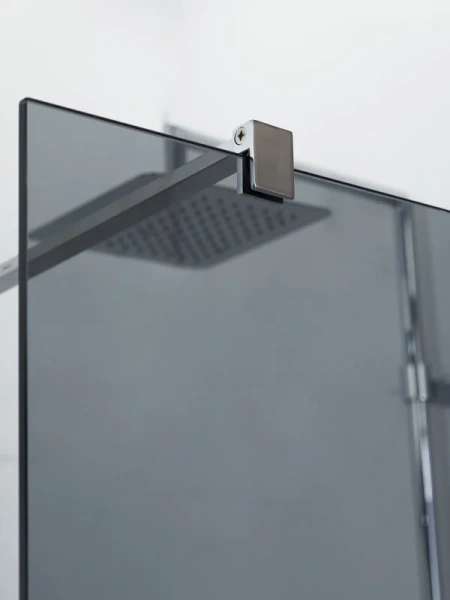 Душевая перегородка Cezares Liberta 80 см стекло графит, профиль хром LIBERTA-L-1-80-GR-Cr (детальная фотография), в наличии