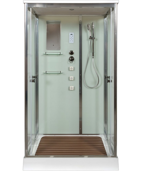 Душевая кабина Deto V 120х90 см средний поддон V1215 (детальная фотография), прямоугольные