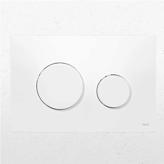 Клавиша смыва Tece TECEloop белая, антибактериальная 9240640 (детальная фотография)