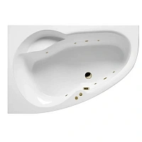 Ванна гидромассажная Excellent Newa Soft 160 x 95 см, левая, белый/бронза, WAEX.NEL16.SOFT.BR