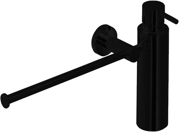 Полотенцедержатель с дозатором для мыла Colombo Plus черный матовый W4975.NM (детальная фотография)